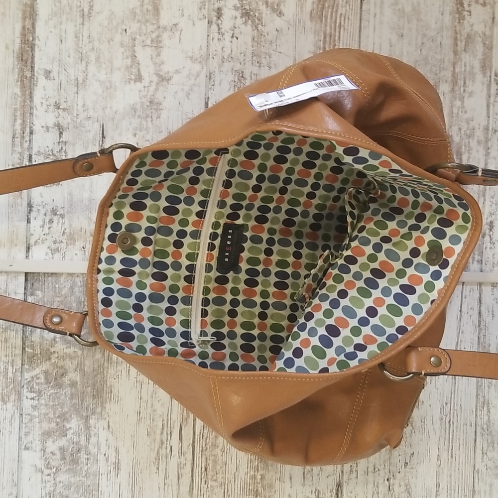 Tan Patchwork Tote - image 3
